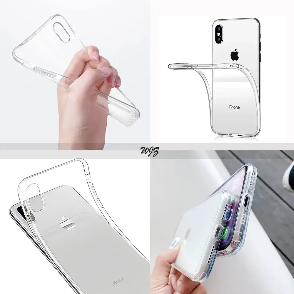 Cartoon B-Battle-R-Royale-F-FortniteS for iPhone 17 16 15 14 13 12 11 Pro Max Plus Transparent Soft TPU Phone Cover