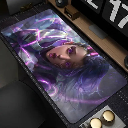 Mouse Pad PC Overwatch Sombra Sexy Mousepad Laptop Purple Kawaii Anime Girl Keyboard Pad Gaming Accessories Gamer Desk Mouse Mat