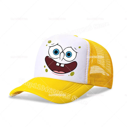 SpongeBobs SquarePants Baseball Cap Cartoon Anime Print Kids Adult Hat Summer Outing Athleisure Adjustable Sun Hats Fashion Gift