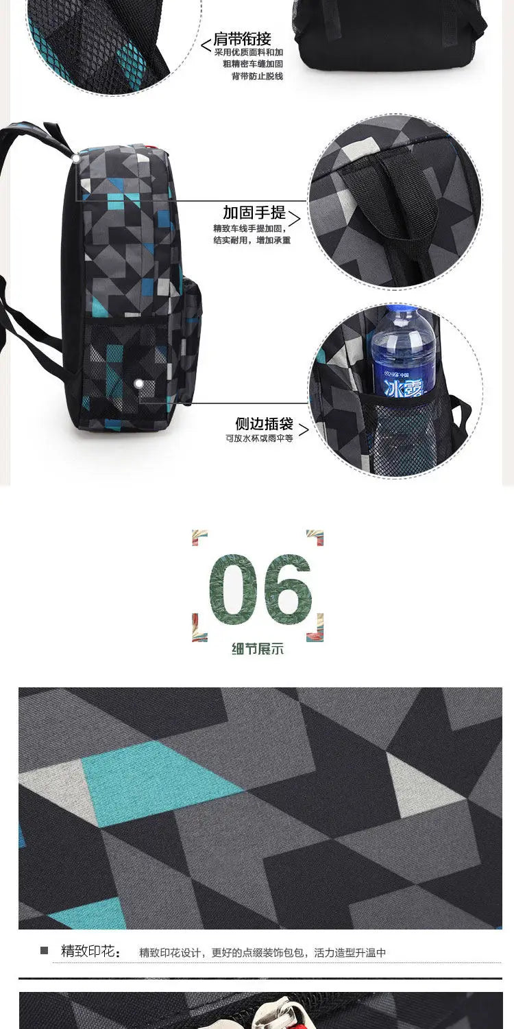 Minecraft Enderman Creeper Graphic Printed Backpack Large Capacity Lightweight Fashion Casual For Daily Travel Outdoor Leisure