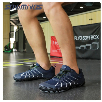 Men's Trail Running Shoes, Lightweight Athletic Zero Drop Barefoot Shoes Non-Slip Outdoor Walking Minimalist Shoes for Women