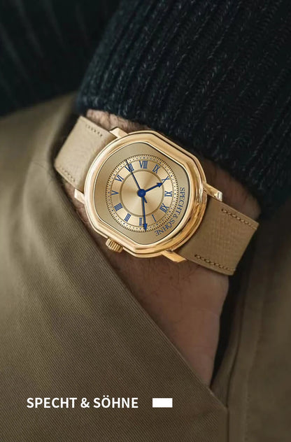 Specht & Söhne 2025 New 35MM Men's Watches Top Brand Luxury Vintage Watch For Men Japan VH31 Movt Sapphire Crystal Waterproof