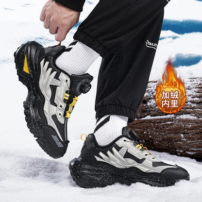 Men's Boots 2025 New Winter Slippers Warm Men Shoes Waterproof Non-Slip Plush Sneakers Male Tennis Shoes Boots Men Sneakers Winter