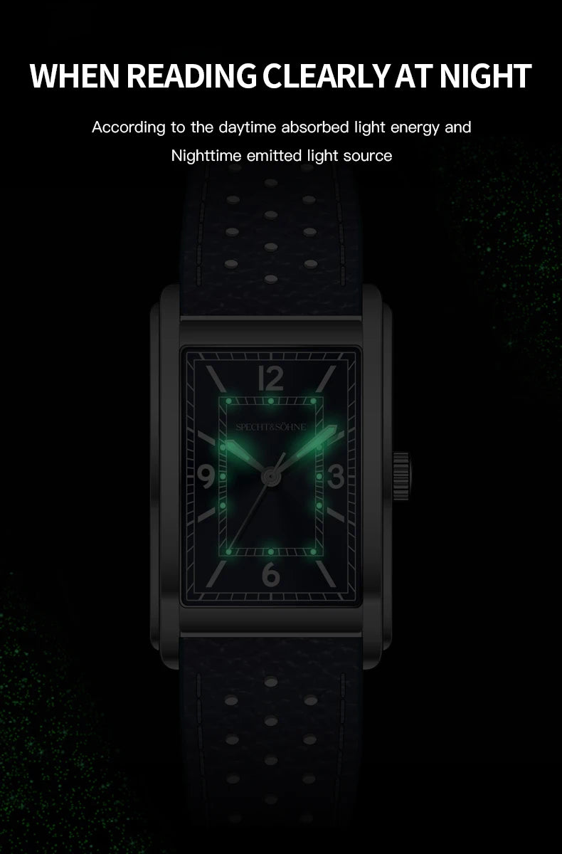 2025 New High Quality 27MM Specht & Söhne Square Men's Watch Sweep VH31 Movement Steel Reloj Hombre Sapphire Crystal Waterproof