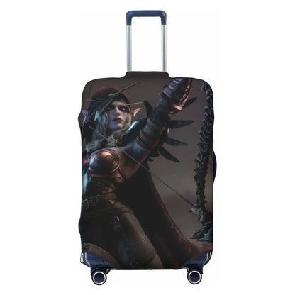 World Of Warcraft Sylvanas Windrunner Suitcase Cover Travel Holiday Fun Luggage Supplies Protection