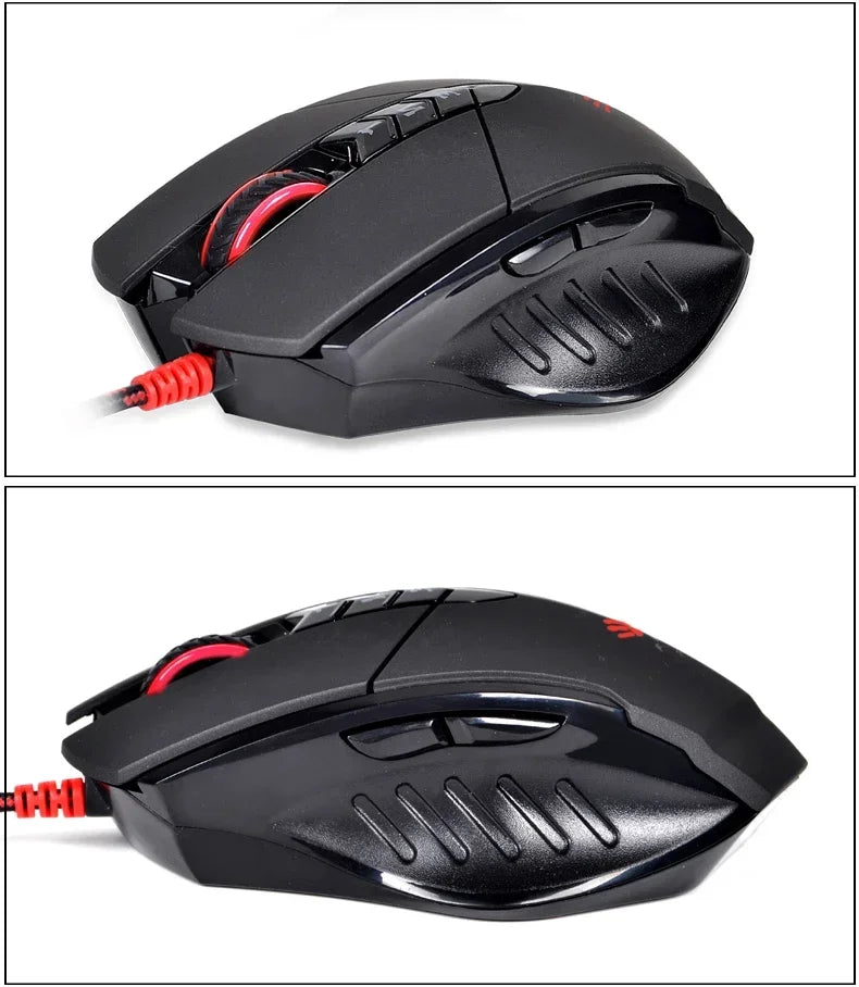 Bloody V7M kabelgebundene Maus RGB leichtes ergonomisches Design 4000dpi PC Büro E-Sports Gaming Makroprogrammierung Maus für CF LOL CS