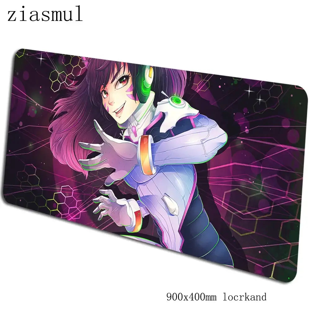 Tappetino per mouse Overwatch 90x40cm, tappetino gaming estetico, splendido tappetino personalizzato per gamer, base per mouse e tastiera PC