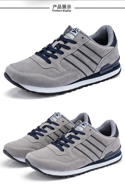 Męskie trampki Skórzane buty codzienne Jesienne oddychające buty męskie Płaskie buty męskie Męskie buty codzienne
