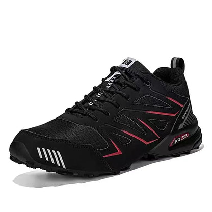 2025 New Men Hiking Shoes Outdoor Waterproof Sports Shoes Comfortable Leather Hiking Training Boots Large Size Tactical Shoe Men