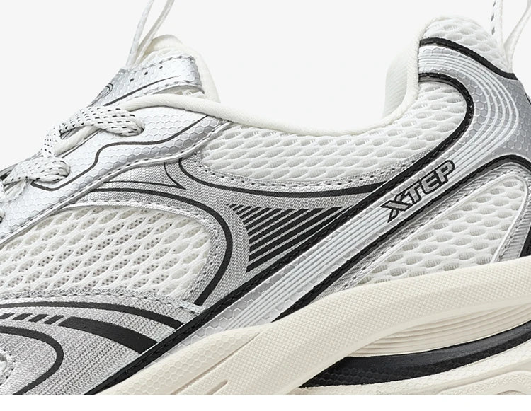 Xtep Y2K casual sneakers voor heren, comfortabele retro lichtgewicht hardloop- en sportschoenen voor koppels, winter, 874219320004