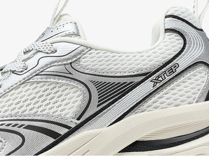 Xtep Y2K casual sneakers voor heren, comfortabele retro lichtgewicht hardloop- en sportschoenen voor koppels, winter, 874219320004