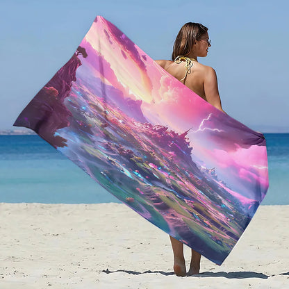 New Hot Game F-FortniteS Beach Towel Microfiber Sand Free Quick Dry Soft Sandproof Pool Towels Gift for Women Travel Gym Shower