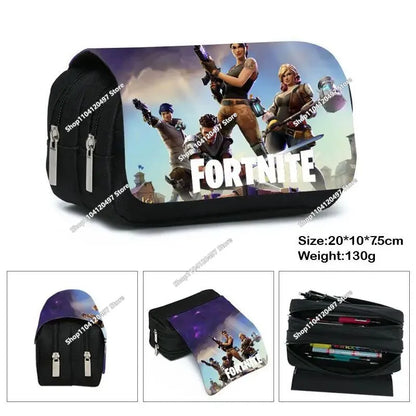 3pcs/set Fortnite Game Backpack Anime Cartoon Large Capacity Student School Bags Pencil Bag Kawaii Lunch Bag Birthday Gifts