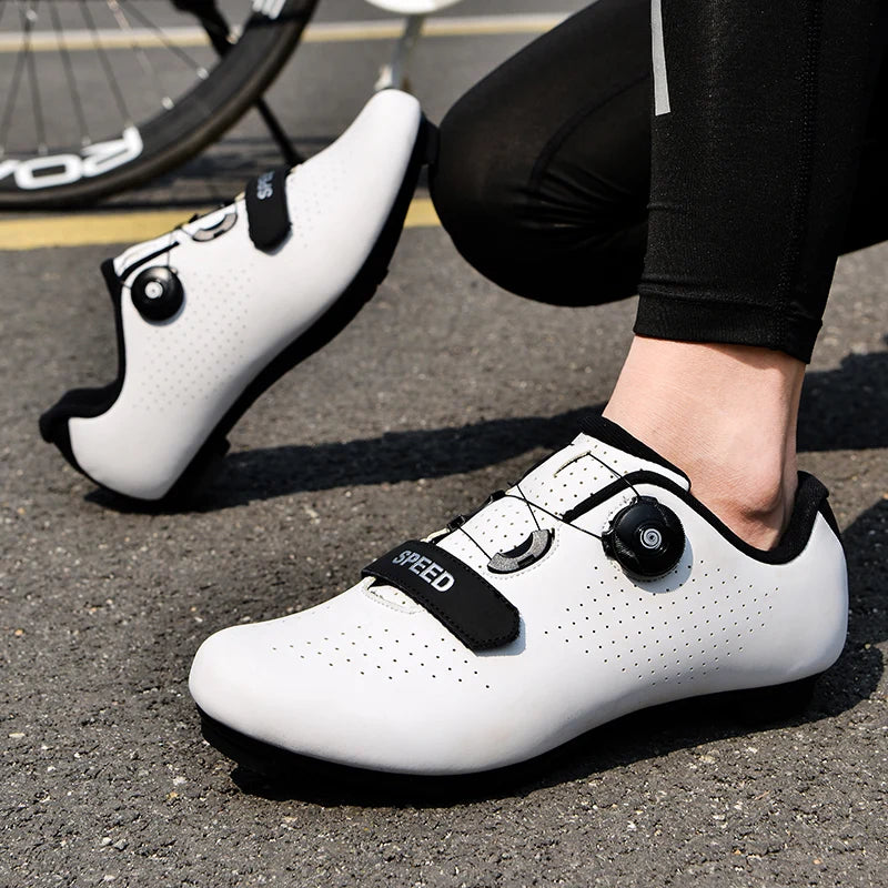 Kerékpáros cipő MTB, országúti, sportos, gyors kerékpáros cipő férfiaknak és nőknek, hegyi versenyzéshez, lapos talpú, SPD, Zapatillas Ciclismo MTB