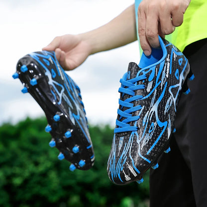 Nouveaux hommes chaussures de Football Sport formation bottes de Football doux ultraléger respirant professionnel baskets unisexe herbe crampons Match