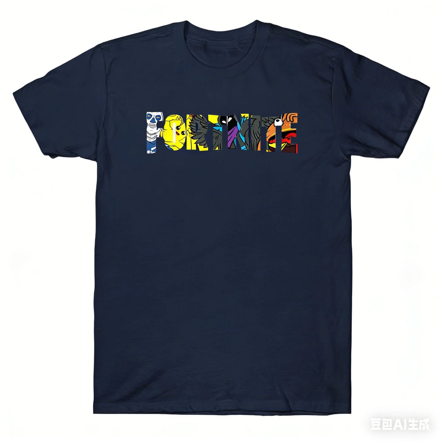 New Summer Arrival: Fortnite Pure Cotton Crew-Neck T-Shirt — Unisex Style, Perfect for Casual Wear and Vacations