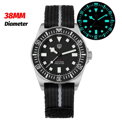 Watchdives EXD 40Mm Titanium Dive Watch Man VH31 Sweep Quartz Watches 200 Waterproof Ar Sapphire BGW9 Luminous 316L Wristwatch