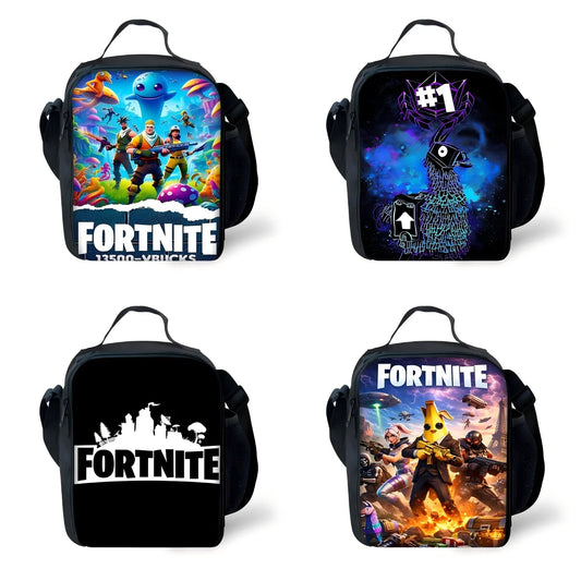 New Game FortniteS Child Insulated Large Capacity Bag for Boy and Girl Student Outdoor Picnic Reusable Thermal Cooler Lunch Box