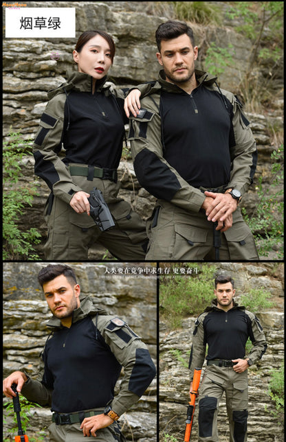 Call of Duty Ghost Cosplay Tactical Suit Combat Camo Uniform Black Blue Military Training Game Style Coat Halloween Party Outfit