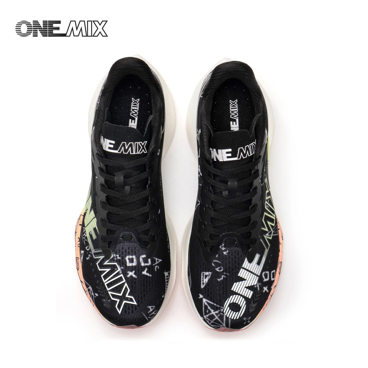 ONEMIX Nowe buty do biegania maratońskiego z podeszwą z nylonu i włókna węglowego – amortyzujące, profesjonalne, zapewniające stabilne wsparcie, ultralekkie, z doskonałym odbiciem