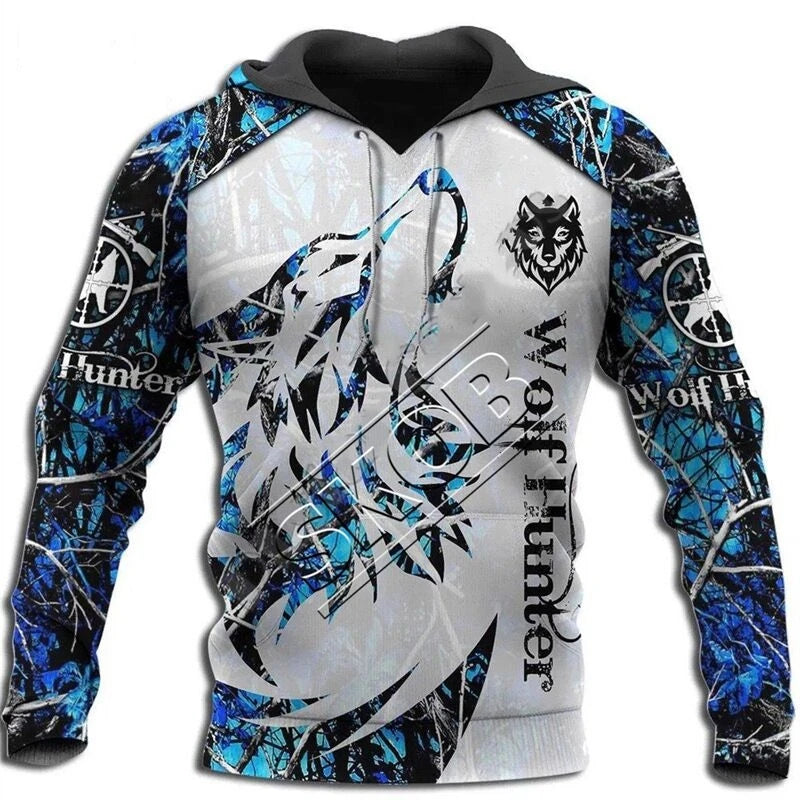 Fashion Autumn Lion, Wolf Hoodies White Tiger Skin 3D All Over Printed Men's Sweatshirt Unisex Zip Pullover Casual Jacket