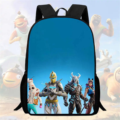 Kids School Backpack Cartoon Fortnite Bags for Girls Boys Durable Lightweight Large Capacity Breathable