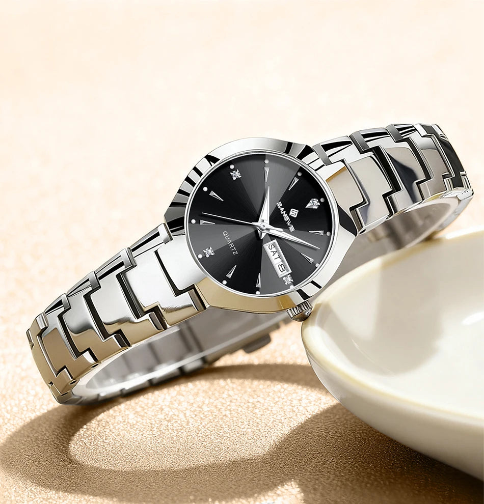 BANGWEI 2026 NEW Women's Watch Fashion Waterproof Luminous Elegant Weekly Calendar Exquisite women's quartz wrist watch reloj