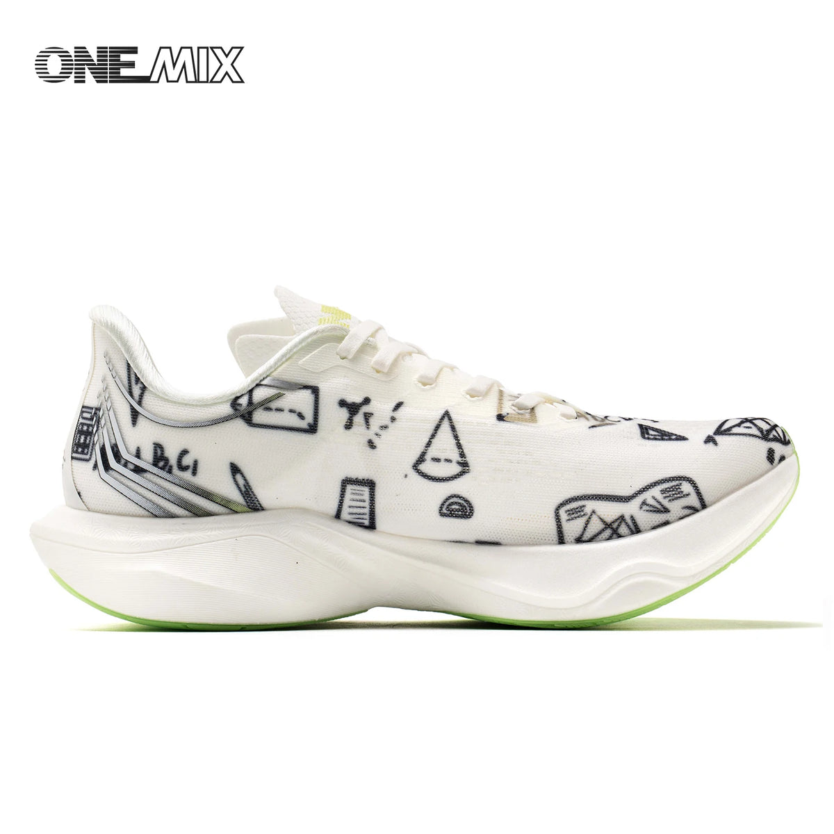 ONEMIX Nowe buty do biegania maratońskiego z podeszwą z nylonu i włókna węglowego – amortyzujące, profesjonalne, zapewniające stabilne wsparcie, ultralekkie, z doskonałym odbiciem