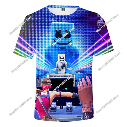 Fortnite Boys Clothes T-Shirt Victory Hero Child Kids T-shirt Battle Royale 3D Girls Short Sleeve Tees T-shirt