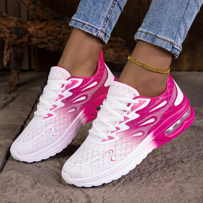 YRZL Women Sneakers Breathable Lightweight Running Shoes Non-Slip Wear-Resistant Comfortable Women's Walking Shoes