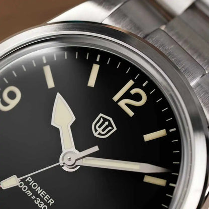 Watchdives WD1960S V2 36Mm Vintage Cream Man Watches VH31 Sweep Seconds Quartz Watch Bubble K1 Sapphire Luminous Stainless Steel