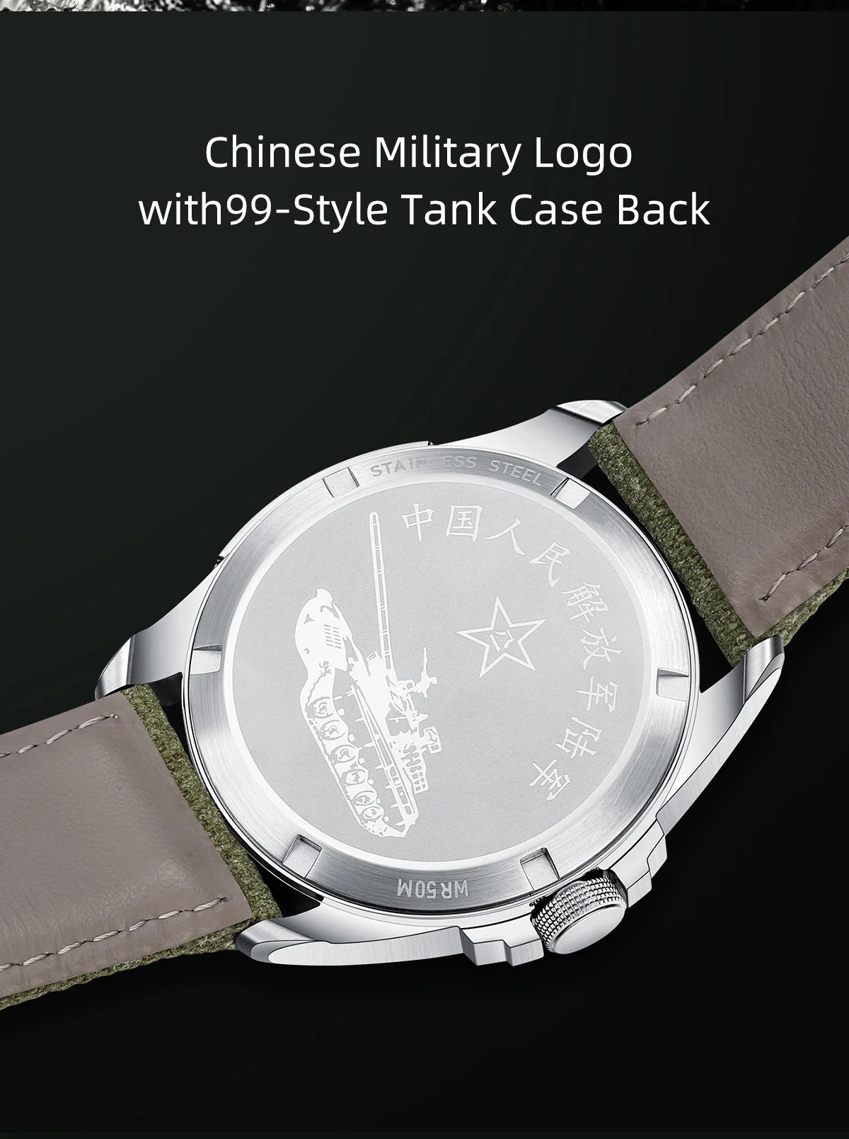 Seagull D581 Men's Automatic Mechanical Watch Military Retro Fashion Clock  Luminous Waterproof Sport Wristwatch Mens Gift