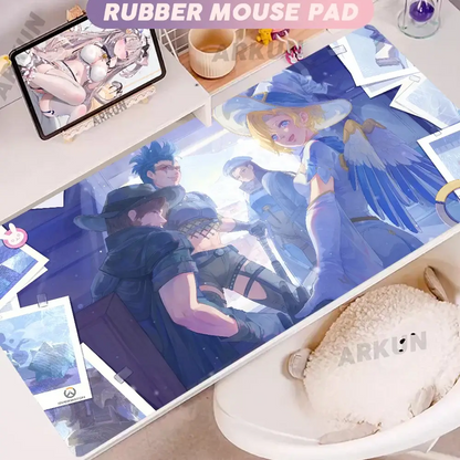 Fashion Large FPS 900x400 Anime Gaming Girl Overwatch Laptop Office Rubber Soft Desk Mat Gaming Mousepad XXL