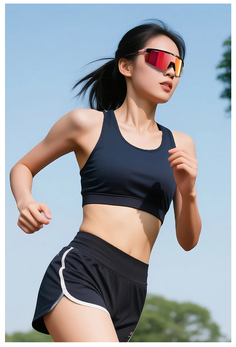 Kapvoe Real Carbon Fiber Cycling Glasses Sunglasses for Men Lightweight Photochromic UV400 MTB Bike Bicycle Sports Eyewear