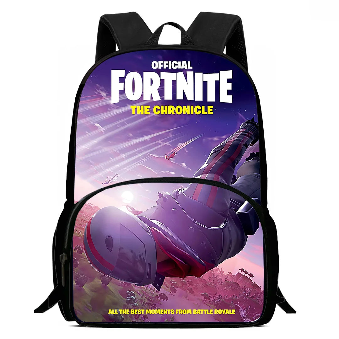 Hot Game Design Child Backpacks Shoulder Bag Pencil Case Fortnite Pupil Large Capacity School Bags for Boys Girls Best Gift