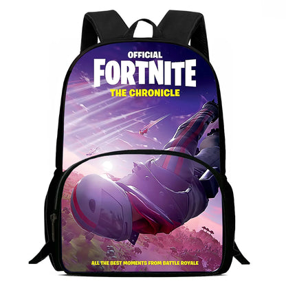 Hot Game Design Child Backpacks Shoulder Bag Pencil Case Fortnite Pupil Large Capacity School Bags for Boys Girls Best Gift