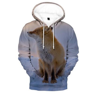 Hip Hop Popular Novelty Comfortable Fox 3D Print Hoodies Sweatshirts Men/Women Sweatshirt Adult/Child Casual Pullovers