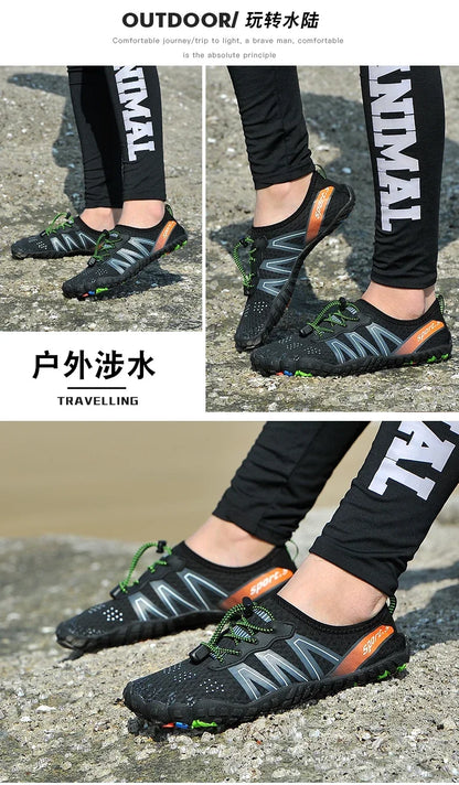 Men Wading Shoes Women Swimming Shoes Sneakers Barefoot Beach Sandals Upstream Aqua Shoes Quick-Dry Sea Diving Gym Water Shoes
