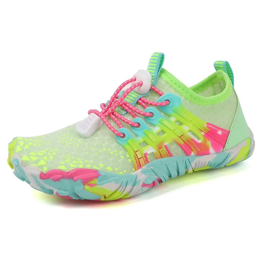 New 12 Colors Water Shoes Kids Summer Beach Five Fingers Barefoot Swimming Aqua Shoes Quick Dry Seaside River Children Sneakers