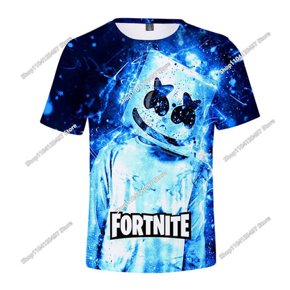 Fortnite Boys Clothes T-Shirt Victory Hero Child Kids T-shirt Battle Royale 3D Girls Short Sleeve Tees T-shirt