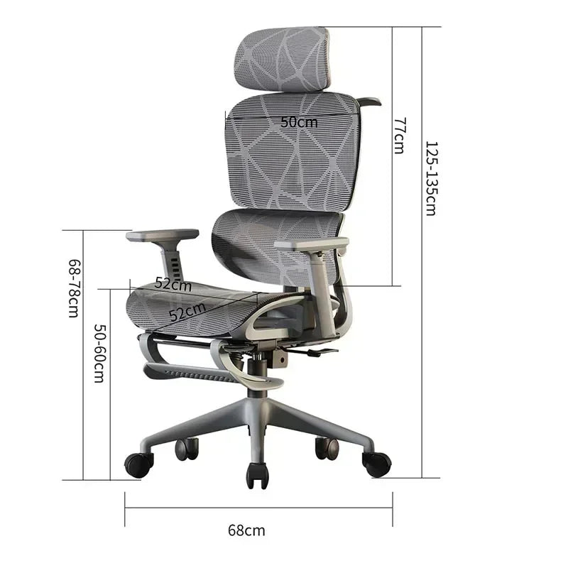 OEING High Back Ergonomic Office Chair with 3D Headrest, Adjustable Lumbar Support, 3D Armrests, Reclining Computer Gaming Chair