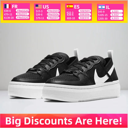 Adidași Nike Court Vision Alta Lifestyle pentru bărbați și femei, încălțăminte sportivă casual și confortabilă, CW6536-001