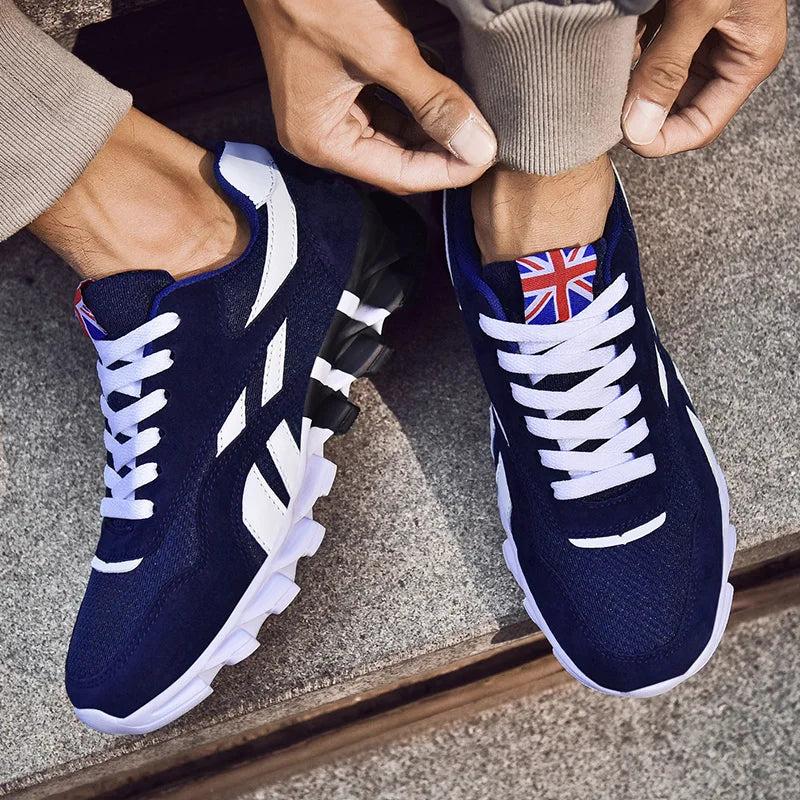 Men's Marathon Running Sports Shoes Casual Sneakers Soft Comfortable Training Shoes Wear-Resistant Sneakers for Men