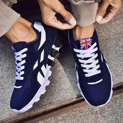 Men's Marathon Running Sports Shoes Casual Sneakers Soft Comfortable Training Shoes Wear-Resistant Sneakers for Men