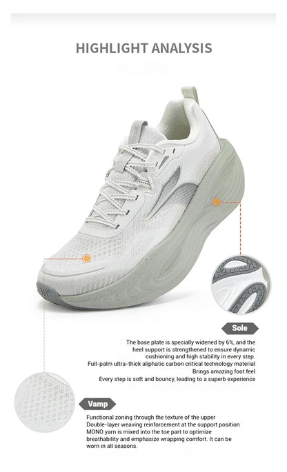361 Degrees PopBlaze 5 Herren-Laufschuhe – Neue Dämpfung, dicke Sohle, atmungsaktiv, rutschfest, Outdoor-Jogging, Herren-Sneaker 672532212