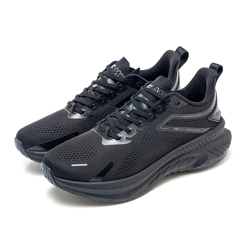 ONEMIX Nieuwe stijl herenhardloopschoenen voor herfst en winter, voor buiten, met demping, ademend, lichtgewicht en elastische sportschoenen