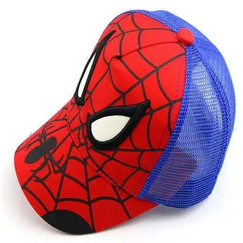 Boys' Spider-Man skin-friendly, breathable, sweat-absorbing baseball cap, mesh cap, cap with visor, sun hat