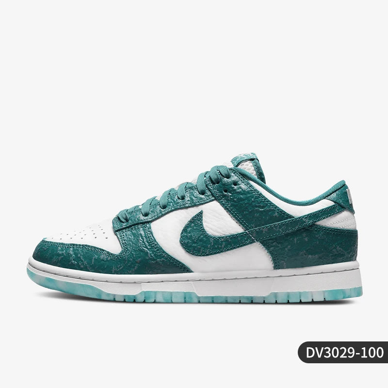 Nike Official Authentic Dunk Low Women's Lightweight Cushion Retro Sport Sneakers DV3029-100