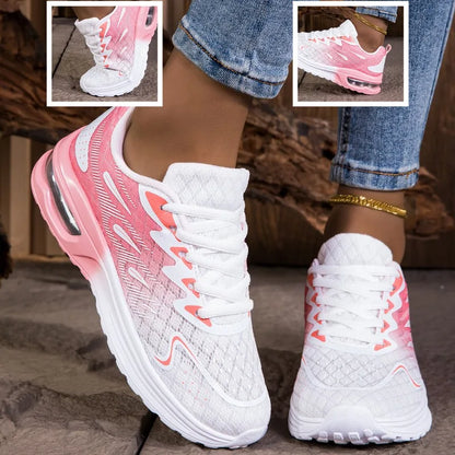 YRZL Women Sneakers Breathable Lightweight Running Shoes Non-Slip Wear-Resistant Comfortable Women's Walking Shoes
