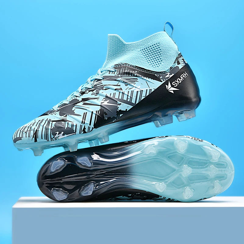 Chaussures de football à crampons longs AG pour hommes Genuine Double Star, chaussures de match et d'entraînement professionnelles pour adolescents et adultes